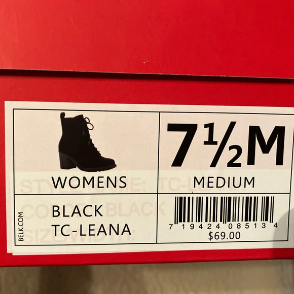 Black Suede Lace-up Ankle Boots - Picture 4 of 5